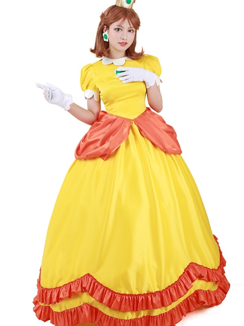 Princess Daisy Ball Gown Cosplay Costume